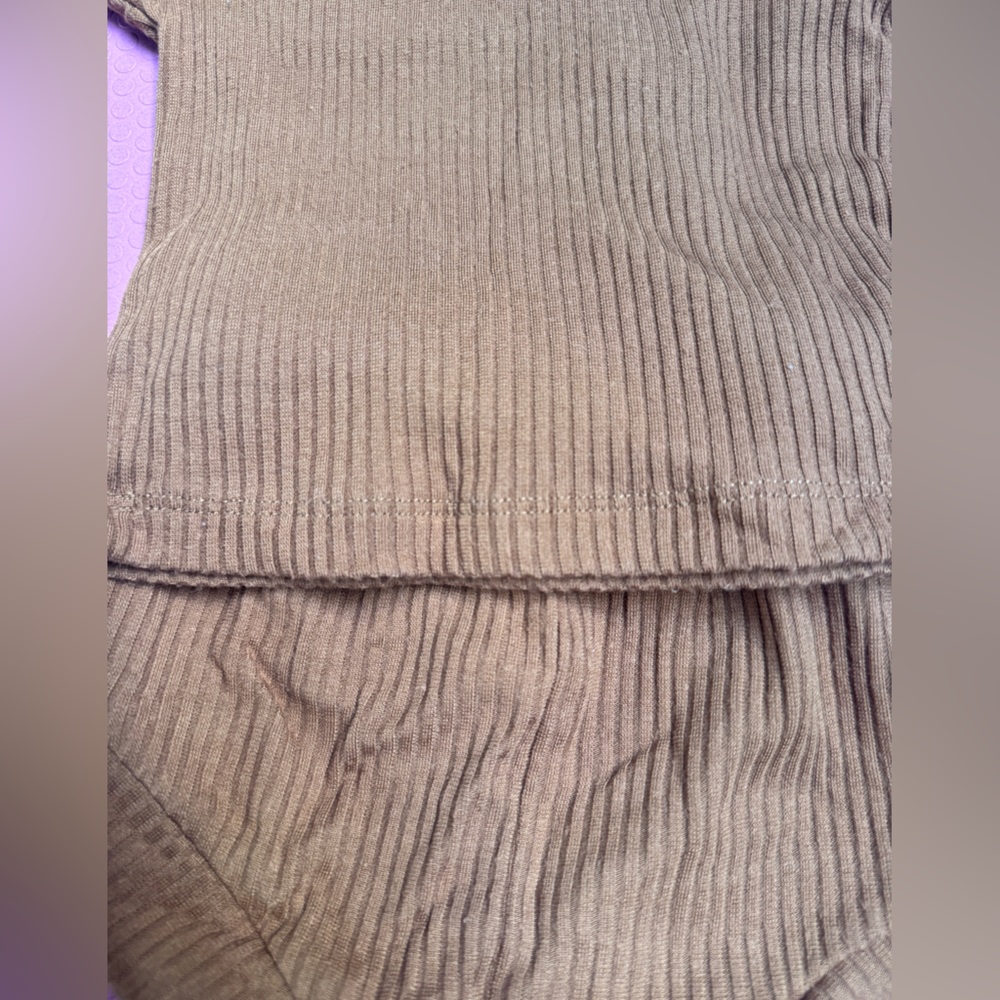 Rust Organic Cotton Ribbed Short Set - Picture 7 of 9